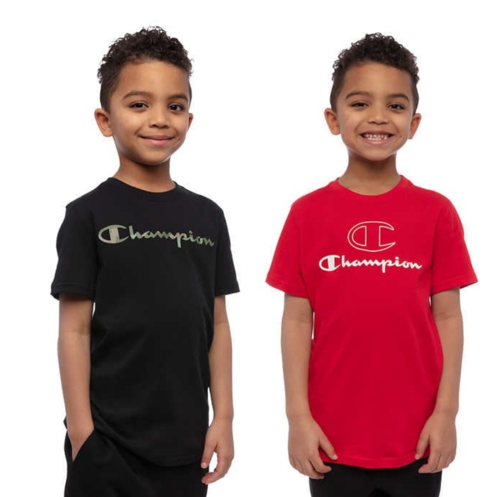 Small 7/8, Champion Boys' 2-Pack Tee